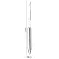 Axyaa Stainless Steel Orange Peeler Knife with Long Handle - Double-sided Blade Cutter