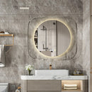 Axyaa LED Backlit Bathroom Mirror with 3 Light Colors & Dimming