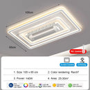 Axyaa Smart LED Ceiling Fan Light for Modern Home Decor, Remote Control Included