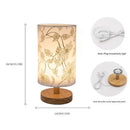 Axyaa Wooden Base LED Table Lamp - Nordic Style Bedside Lighting