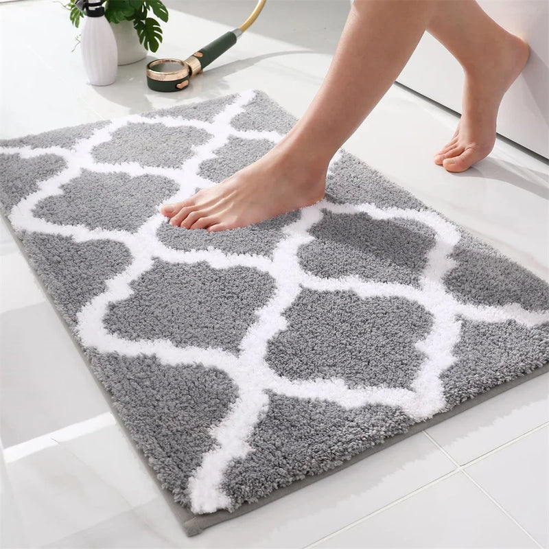 Axyaa Super Absorbent Microfiber Bath Mat - Non-slip Shower Carpet