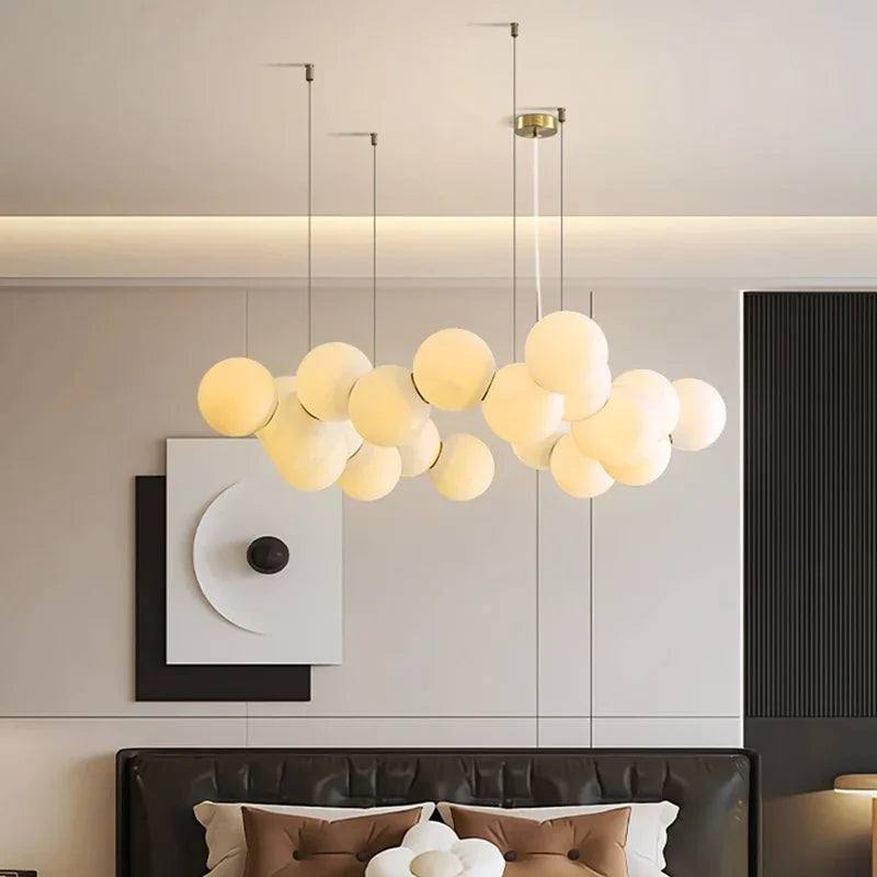 Axyaa Nordic Style Indoor Lighting Fixtures: Living Room Chandelier, Dining Room Ceiling Lamp