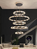 Axya Crystal Chandelier Light for Modern Luxury Living Room Bedroom