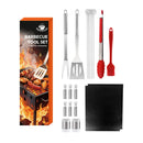 Axyaa 21-Piece BBQ Tool Set, Stainless Steel, Outdoor Grill Bag
