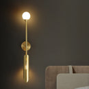Axyaa Golden Metal LED Wall Lamps for Bedroom & Living Room Wall Decor