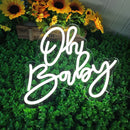 Axyaa Baby Neon Lights Birthday Party Decorative Plaque Acrylic Logo Dimmable