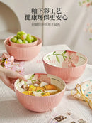 Axyaa 6-inch Ceramic Noodle Soup Bowl - Household Large Personal Bowl
