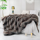 Axyaa Faux Fur Luxury Throw Blanket for Winter Home Decor & Bedding