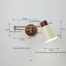 Axyaa Creamy Iron LED Wall Lamp Bedroom Living Room Bathroom Mirror Stair Light