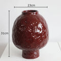 Axyaa Ceramic Vase: Creative Uneven Surface for Aesthetic Room Decor