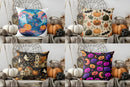 Halloween Ghosts & Castle Print Pillow Cover for Sofa, Bedroom, Car - Axyaa