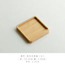 Axyaa Bamboo Tea Box Tray Knife Plate Breakfast Cake Flower Pot Holder