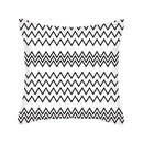 Axyaa Geometric Stripe Pillowcase with English Letter Design