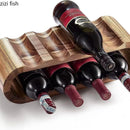 Axya Double Deck Red Wine Rack Display Stand for Home Storage Organizing