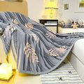 Axyaa Milk Flannel Printed Blanket