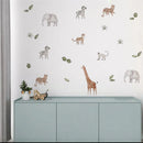 Axyaa Forest Animals Wall Stickers: Cute, Waterproof, DIY Nursery Decor for Kids & Babies
