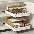 Axyaa Cabinet Organizer Rack: Seasoning Bowls Storage Basket for Kitchen Dishes.