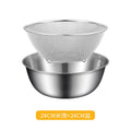 Axyaa Stainless Steel Strainer Bowl Set - Vegetable Fruit Filter Colander