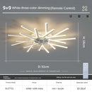 Axyaa Luxury Modern Ceiling Fan Lamp for Living & Dining Room