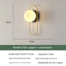 Axyaa Modern Glass Wall Sconce Bedside Lamp for Bedroom, Living Room & Staircase