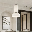 Axyaa Wabi Sabi Rice Paper Pendant Chandelier - LED Ceiling Hanging Light