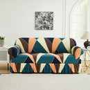 Axyaa Flower Printed Elastic Sofa Cover - Furniture Protector for Living Room
