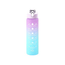 Axyaa Gradient Color Sports Water Bottle with Straw and Handle