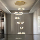 Luxury Duplex Crystal Chandelier & Modern Living Room Set by Axyaa