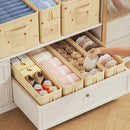 Axyaa Jeans Compartment Divider Box: Closet Drawer Organizer for Clothes, Underwear, and Bras