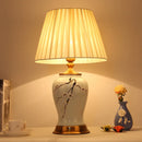 Axyaa Ceramic LED Floor Lamp with Flower Bird Design - American Style Living Room Decoration