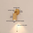 Axyaa Nordic LED Wall Lamp Bedroom Bedside Up Down Rotate Black Iron Stone Mirror Light