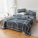 Axyaa Cotton Summer Quilt 4-Piece Set, Single Size, Thin and Washable