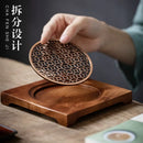 Axya Walnut Teapot Cushion & Tea Mat Set for Kung Fu Tea Ceremony