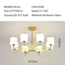 Axyaa Classical Trichromatic Chandelier for Home Lighting