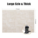 Axyaa Heat Resistant Leather Placemats - Waterproof Non-slip Kitchen Table Mats