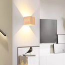 Axyaa Walnut Wood LED Wall Lamp for Room Decor & Lighting