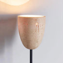 Axyaa Natural Stone LED Walnut Sconce Lamp