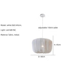 Axyaa Modern Fabric Ceiling Pendant Lamp, LED E27 Light for Minimalist Living Rooms