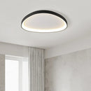 Axyaa Ultra-thin Cream Pebble Ceiling Lamp for Living Room, Bedroom, Study - LED Lighting