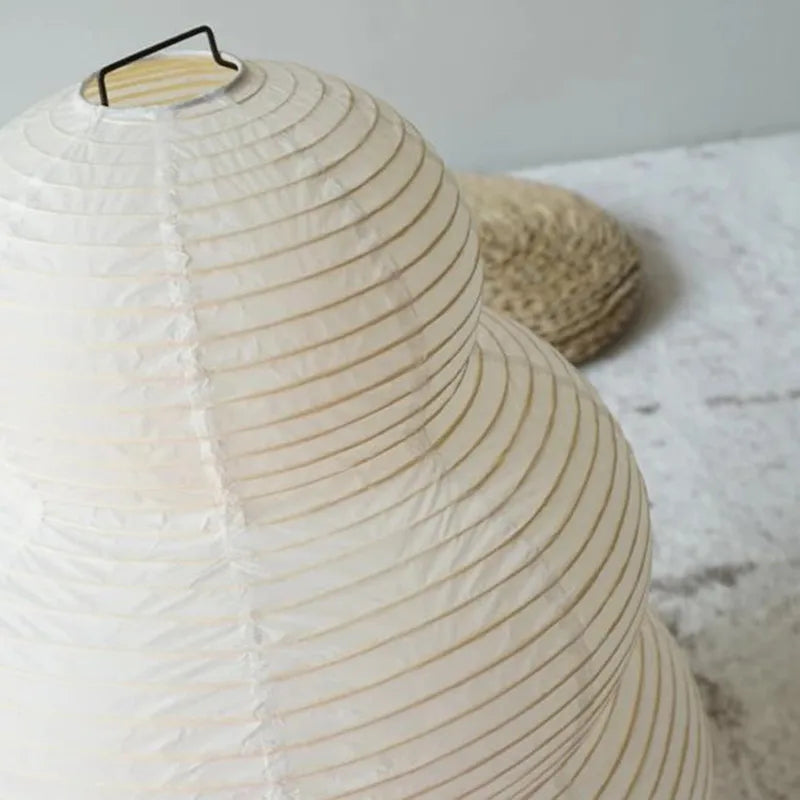 Axyaa Japanese Rice Paper Floor Lamp by Noguchi - Modern Wabi Sabi Corner Lantern