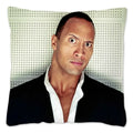Dwayne Johnson Rock Face Cushion Cover for Sofa by Axyaa - Home Decor Pillowcase