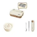 Axyaa Stainless Steel Bento Lunch Box Set - Large Capacity with Tableware
