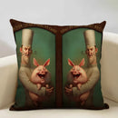 Cute Pig Pattern Pillowcase 45x45cm Axyaa Home Decor Sofa Linen Cushion Cover