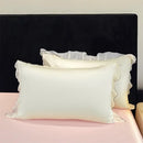 Axyaa Ice Silk Pillowcase Pair 2025 - Wide Edge Lace Cover