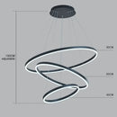 Axyaa LED Circle Pendant Lights for Living Room with Remote Control