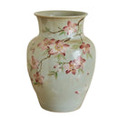 Axyaa Hand-Painted Peach Blossom Ceramic Vase for Elegant Home Decor and Flower Arrangement