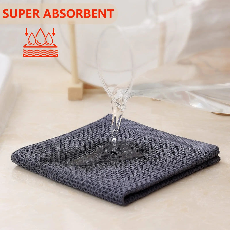 Axyaa Cotton Towel Set | Soft & Absorbent Kitchen Dishcloths | Multi-Purpose Wash Cloths