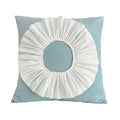 Axyaa Velvet Pink White 3D Chrysanthemum Throw Pillow Bouquet Model