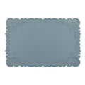 Axyaa Orange Faux Leather Square Placemats - Set of 6