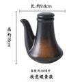 Axyaa Ceramic Oil Bottle with Lid - Small Kitchen Soy Sauce Vinegar Jar